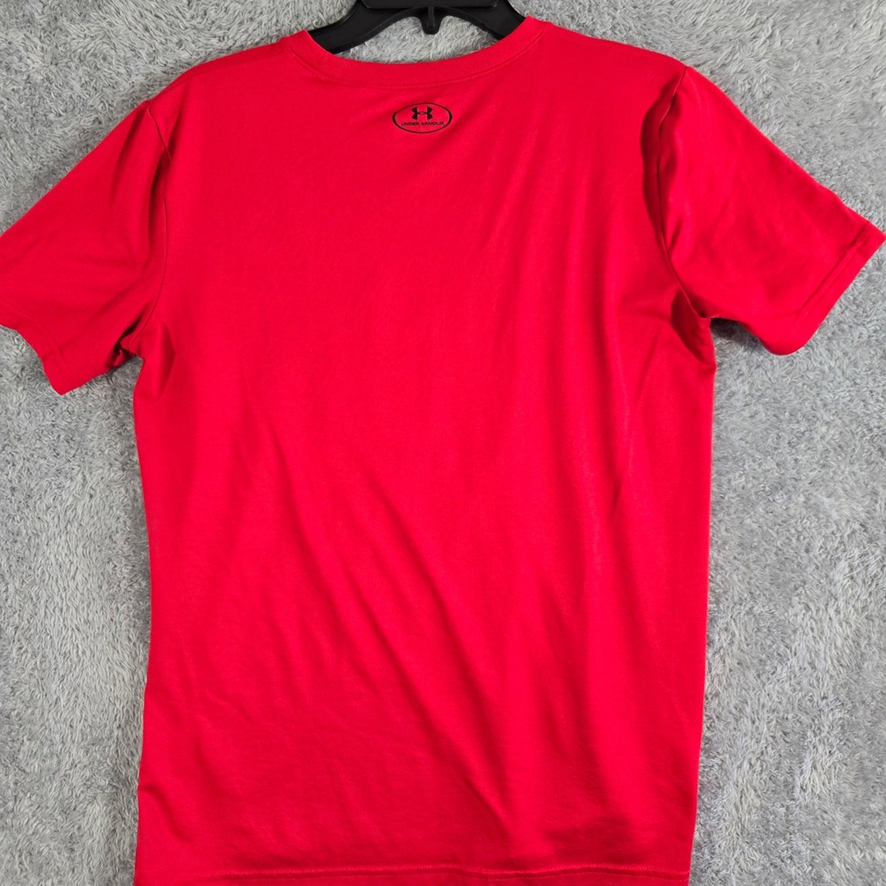 Under Armour Boys HeatGear Silence The Crowd Graphic Tee Red YXL - Picture 6 of 6